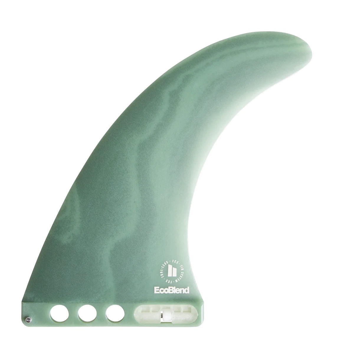 FCS II CONNECT NEO GLASS ECO LONGBOARD FIN 9" Fins FCS Iceberg Green 