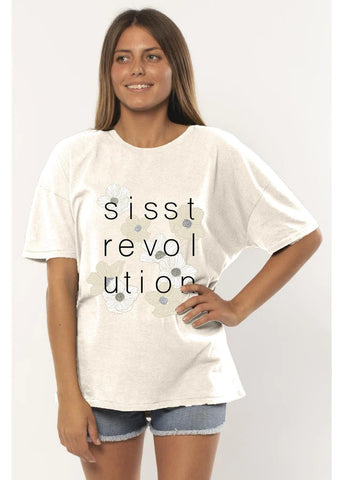 Flower Shower Knit Tee Women's T-Shirts and Vest Tops Sisstrevolution XS 