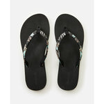 Freedom Bloom Flip Flops - Black/Blue Women's Flipflops,Shoes & Boots Rip Curl women 4 