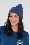 Halyard Beanie - Blue Steel Women's Hats,Caps & Scarves Salty Crew 