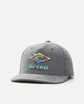 Little Savages Snapback Cap Grom Children's Hats and Caps Rip Curl Black (Small) 