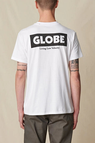 Living Low Velocity Tee White Men's T-Shirts & Vests Globe S 