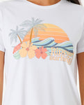 Low Tide Standard Tee - White Women's T-Shirts and Vest Tops Rip Curl women 