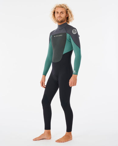 Omega 3/2mm Back Zip (2023) Muted Green Wetsuits Rip Curl S 