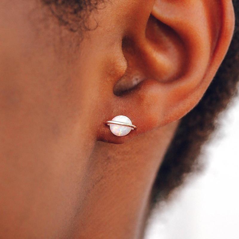 OPAL SATURN STUD EARRINGS Jewellery Pura Vida 