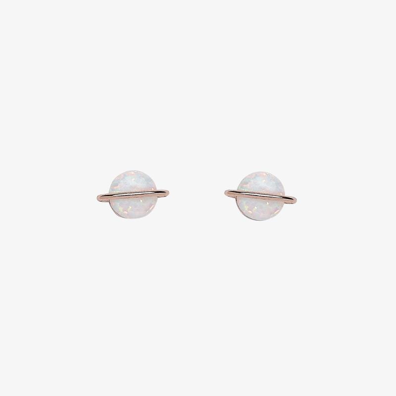 OPAL SATURN STUD EARRINGS Jewellery Pura Vida 