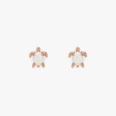 OPAL SEA TURTLE EARRING Jewellery Pura Vida Rose Gold 