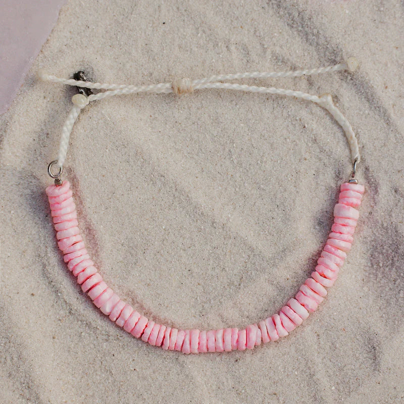 PINK PUKA SHELL CORD BRACELET Jewellery Pura Vida 