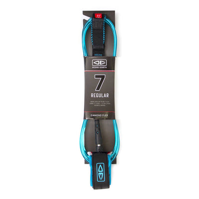 REGULAR 7'0" MOULDED LEASH Leashes Ocean & Earth Blue 