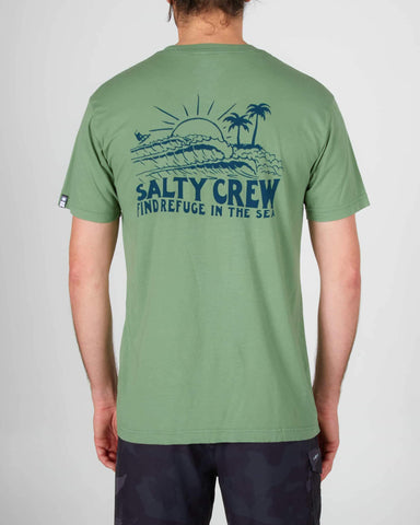 Shorebreak Premium Tee - Sage Men's T-Shirts & Vests Salty Crew 