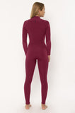 Sisstr Seven Seas 4/3 Wetsuit with Chest Zip - Wine Red Wetsuits Sisstrevolution 