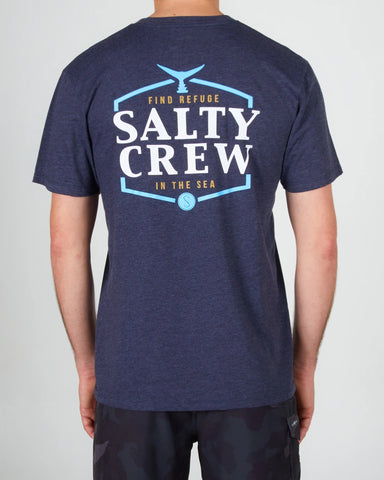 SKIPJACK PREMIUM S/S TEE - Navy Heather Men's T-Shirts & Vests Salty Crew S 