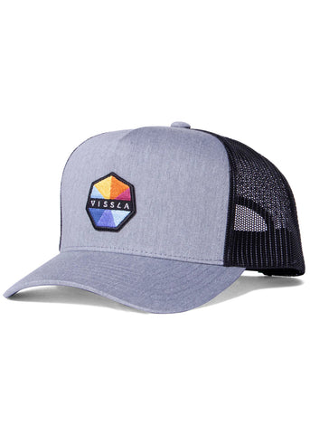 Solid Sets Eco Trucker - Grey Heather Men's Hats,Caps&Beanies Vissla 
