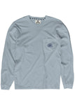 Speed Wobble Long Sleeve Pocket Tee - Cool Blue Men's T-Shirts & Vests Vissla 
