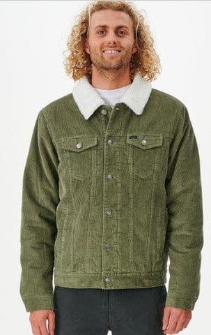 State Cord Jacket - Dusty Olive Men's Jackets Rip Curl S 