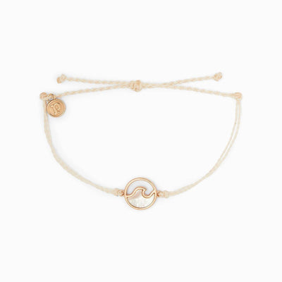 Stone Wave Charm Jewellery Pura Vida Vanilla 