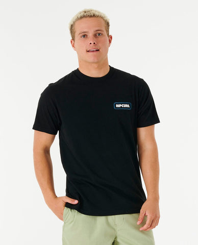 Surf Revival Sunset Tee - Black Men's T-Shirts & Vests Rip Curl S 