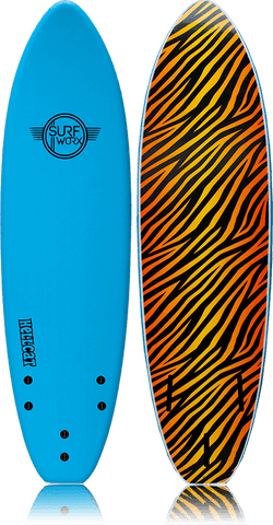 Surfworx Hellcat Mini Mal 6'6" AZ Blue Softboard Surfworx 