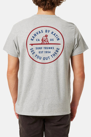 Swell Tee - Sport Heather Grey Men's T-Shirts & Vests Katin S 