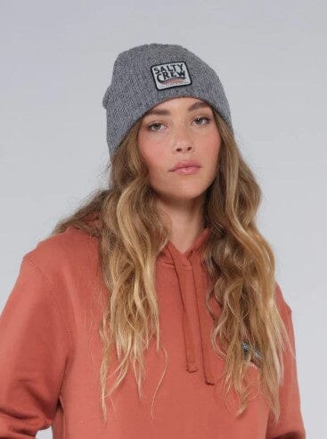 The Wave Beanie - Athletic Heather Women's Hats,Caps & Scarves Salty Crew 
