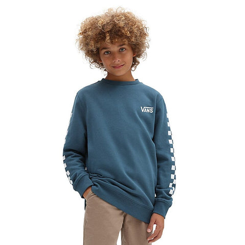 Youth Exposition Check Crew - Teal Children's Tees Vans Youth S 